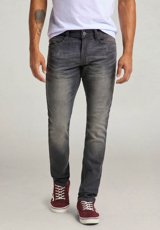 Mustang Oregon Tapered Jeans Slim Fit soft grey extra lang