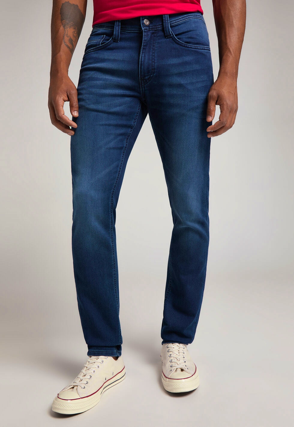 Mustang Jeans Oregon Tapered Slim Low denim blue extra lang