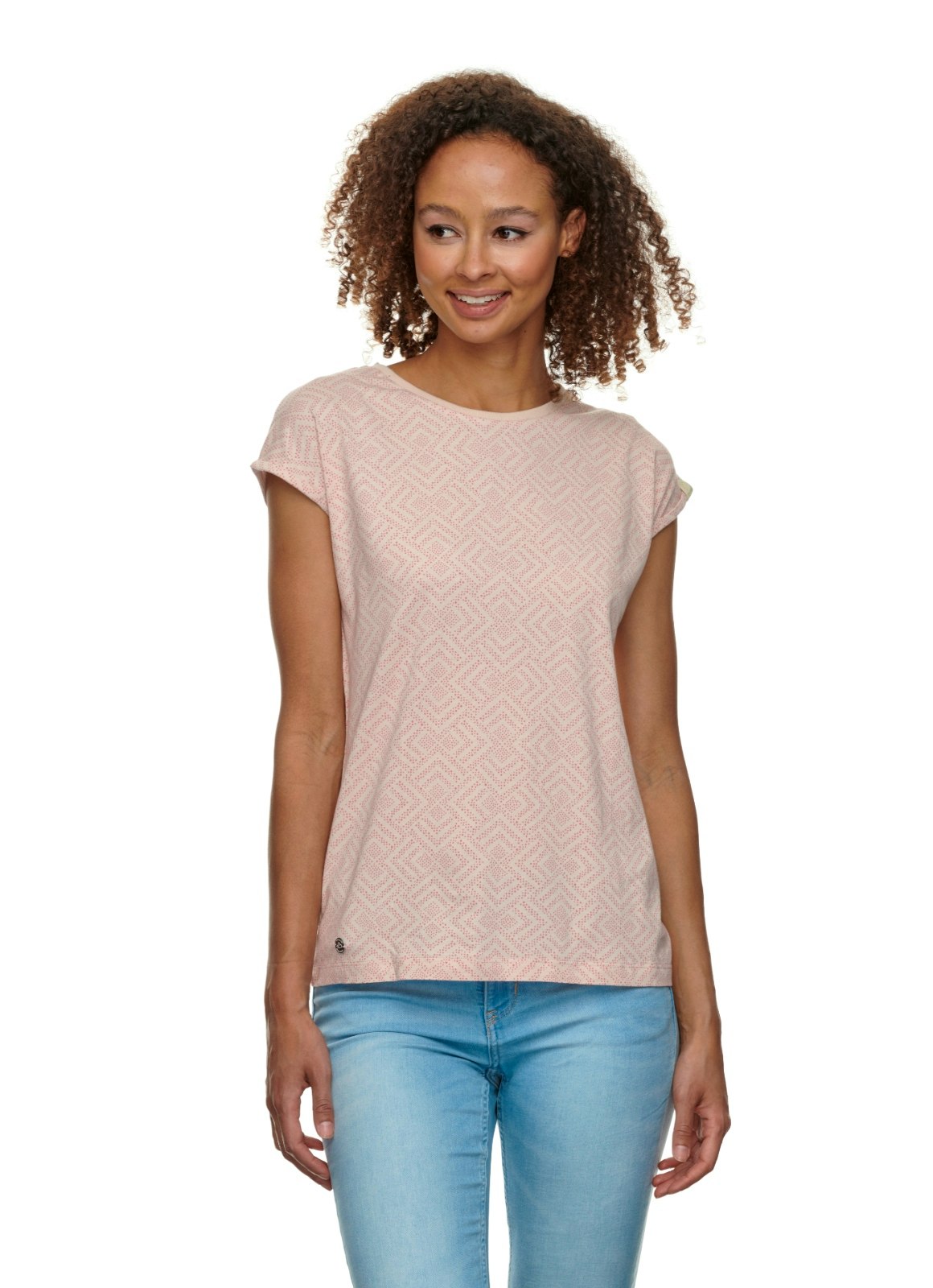 Markteinführung Ragwear Shirt Dione Print rosa Damen in JeansWelt für 