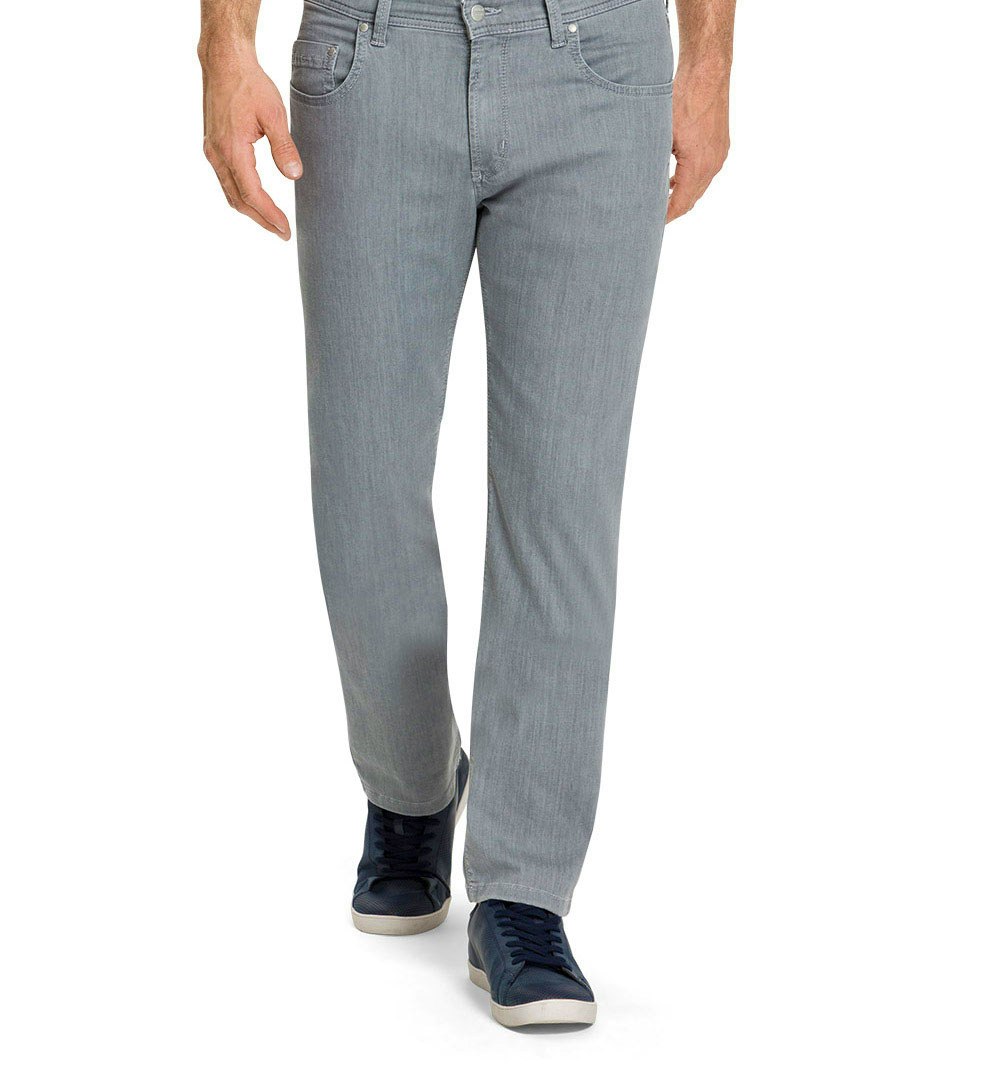 Pioneer Jeans Rando Regular Fit light grey stonewash extra lang