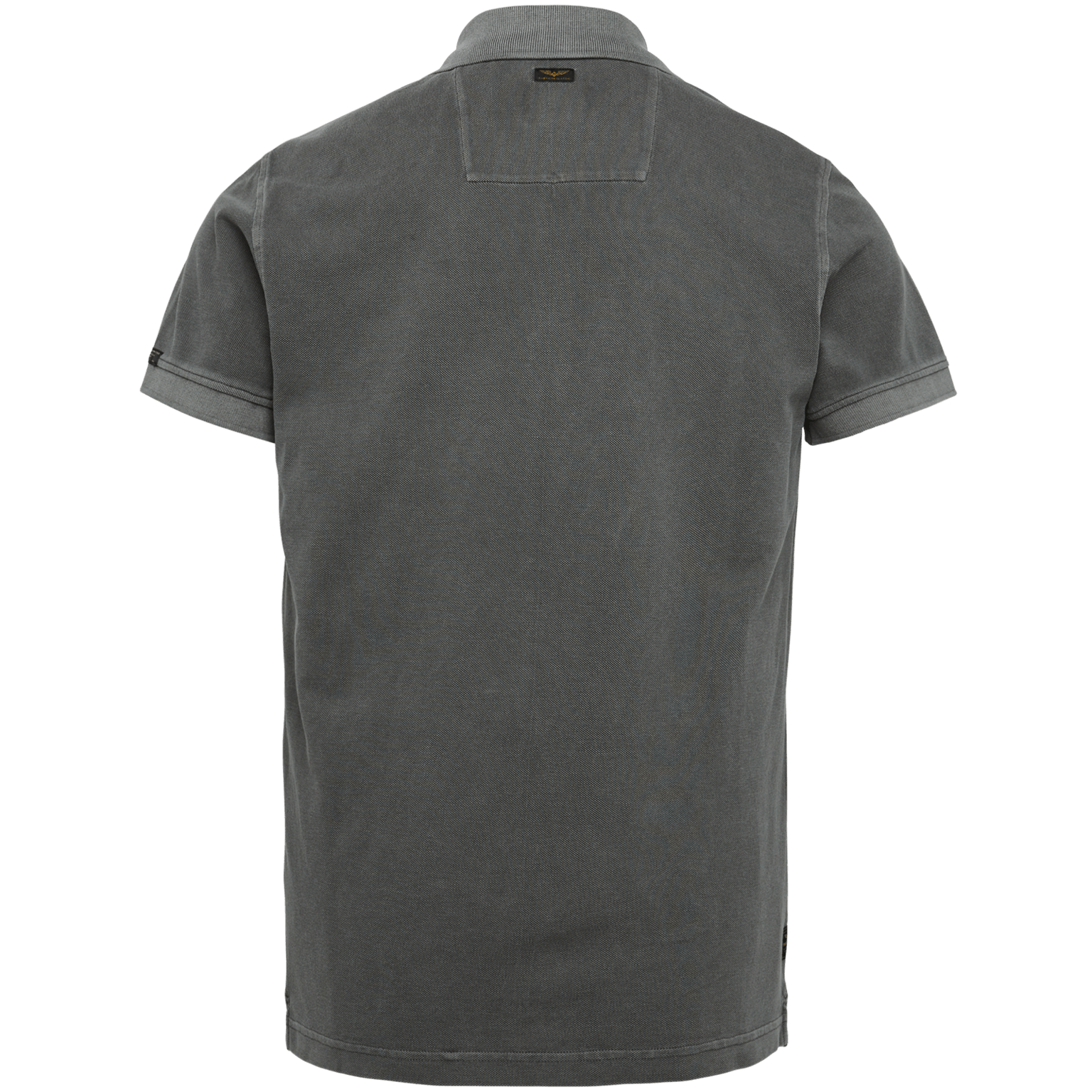 PME Legend Poloshirt short sleeve garment dyed pique asphalt