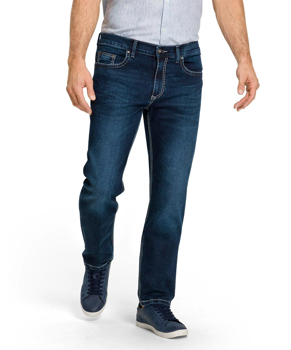 Pioneer Jeans Rando Regular Fit blue / black used buffies extra lang