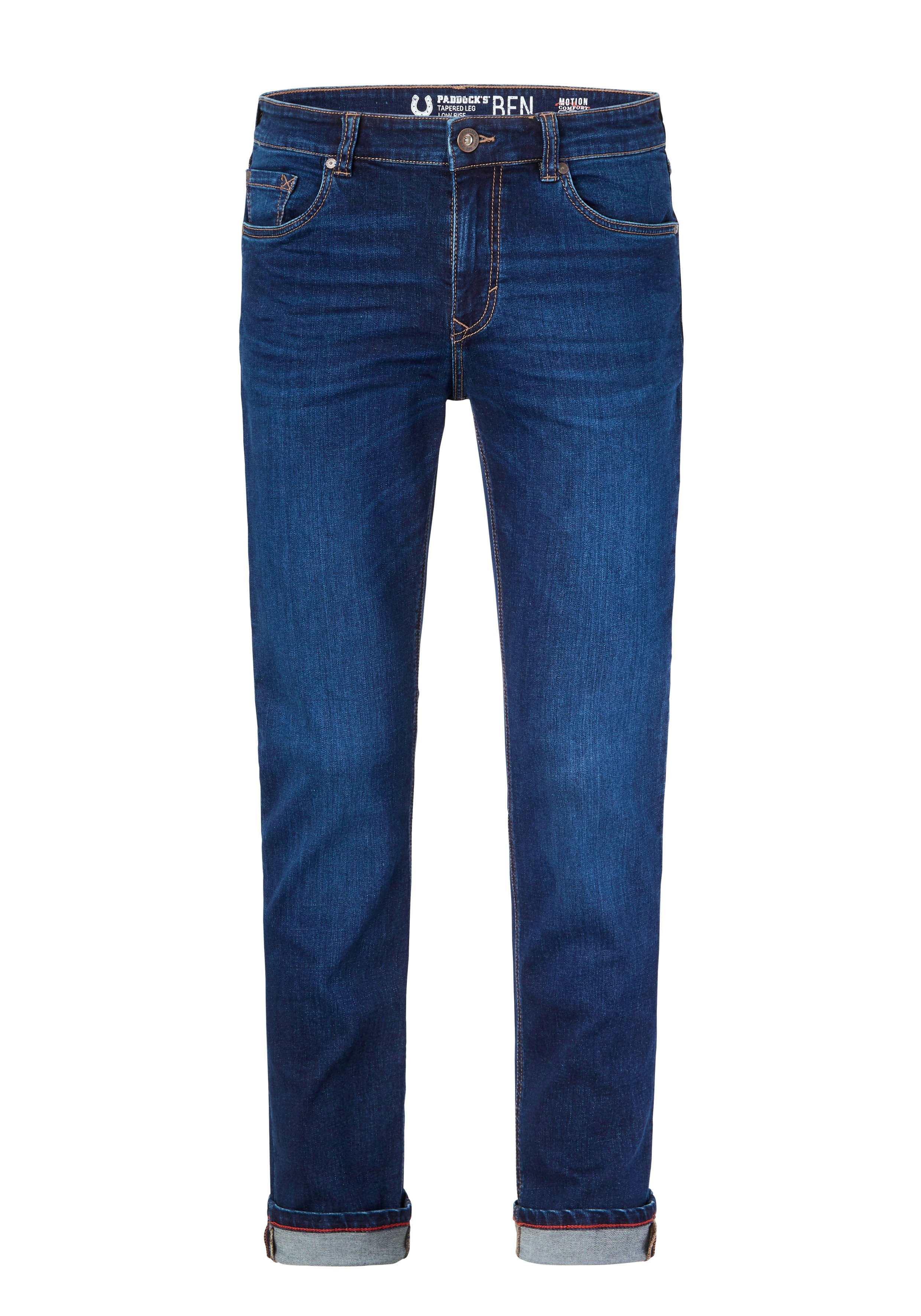Paddock's Ben Jeans Tapered Fit dark blue extra lang