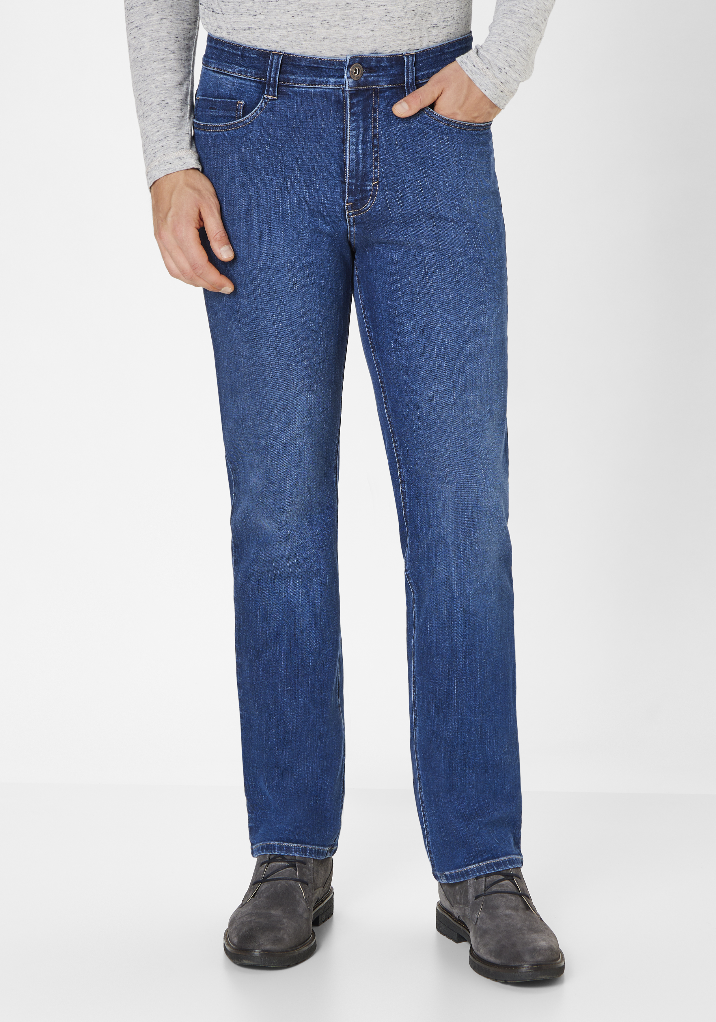 Herren Bekleidung Jeans Jeans mit Gerader Passform Dondup Denim Jeanshose in Blau für Herren 